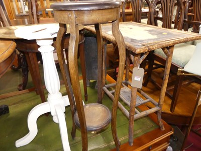 Lot 1284 - Occasional furniture to include; a bamboo...