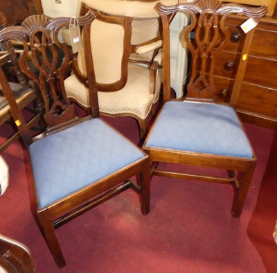 Lot 1315 - A pair of 19th century fruitwood Chippendale...