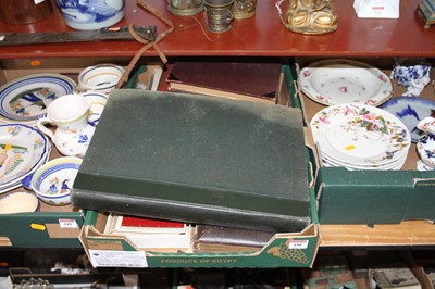 Lot 150 - An early 20th century green canvas clad...
