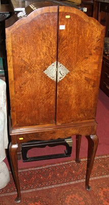 Lot 1326 - A 1930s walnut, figured walnut and crossbanded...