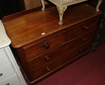 Lot 1335 - A mid-Victorian mahogany ledgeback round...