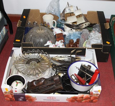 Lot 169 - Two boxes of miscellaneous items to include...