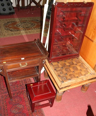 Lot 1341 - A contemporary Chinese 'rosewood' single...