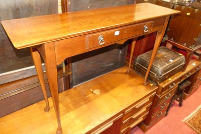 Lot 1357 - A contemporary cherry wood single drawer hall...