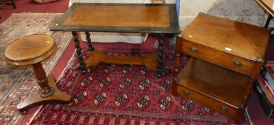 Lot 1375 - A Spanish walnut and ebonised rectangular low...