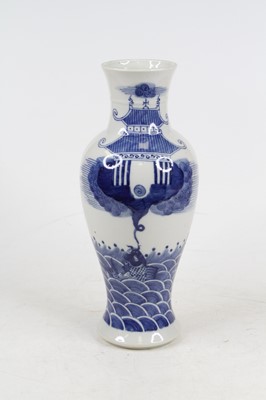 Lot 221 - A Chinese porcelain vase of upper baluster...