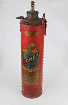 Lot 267 - An early 20th century Ignex red painted fire...