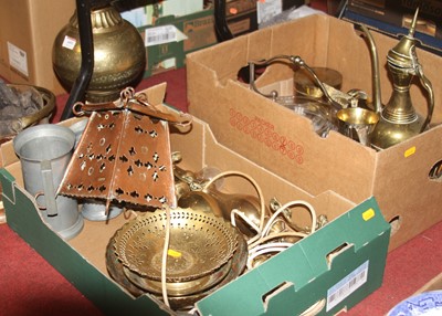 Lot 690 - Two boxes of miscellaneous items, to include...