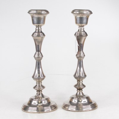 Lot 314 - A pair of Elizabeth II silver table...