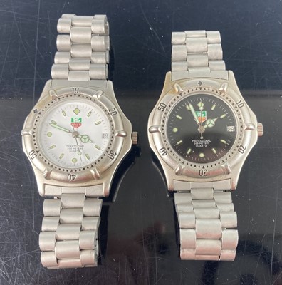 Lot 420 - Two gents' quartz fashion watches after the...