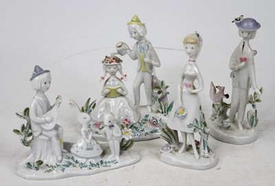 Lot 556 - A collection of four Rosenthal porcelain...