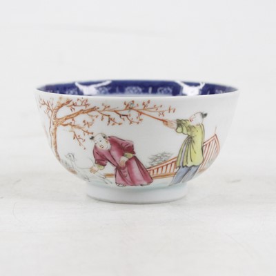 Lot 443 - A Chinese porcelain tea bowl, enamel decorated...