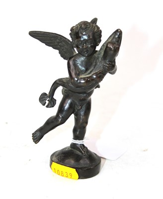 Lot 566 - A bronze figure of Cupid, height 12cm