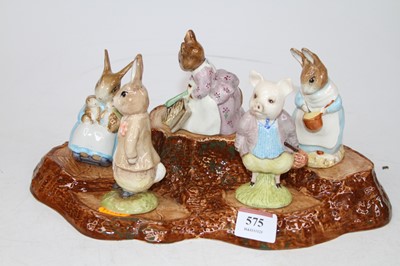 Lot 575 - A collection of five Beswick Beatrix Potter...