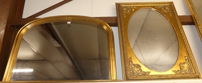 Lot 1016 - A French style gilt composition framed wall...