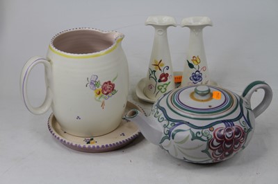 Lot 584 - A collection of Poole pottery, to include a...