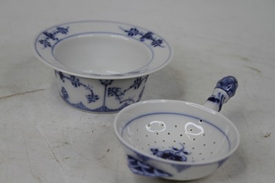 Lot 590 - A Royal Copenhagen blue & white porcelain tea...