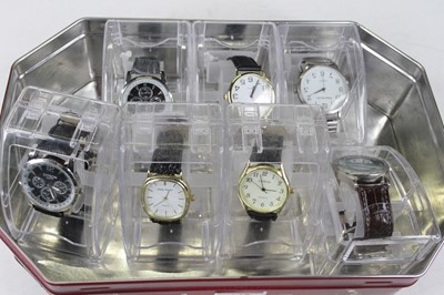 Lot 445 - A collection of gent's fashion watches to...