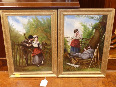 Lot 1097 - Early 20th century continental school - Pair...