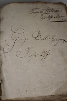 Lot 525 - An antique bible, signed Thomas Wolfson, and...