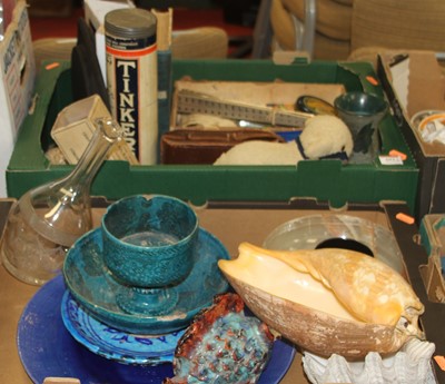 Lot 693 - Two boxes of miscellaneous items to include...