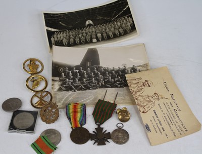 Lot 544 - A collection of military ephemera to include a...