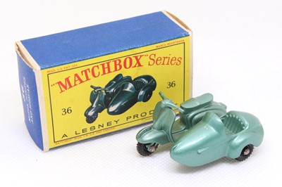 Lot 1340 - Matchbox Lesney No. 36 Lambretta Scooter &...