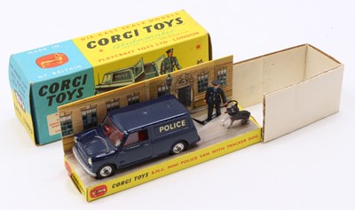 Lot 1209 - Corgi Toys No. 448 BMC Mini Police Van gift...