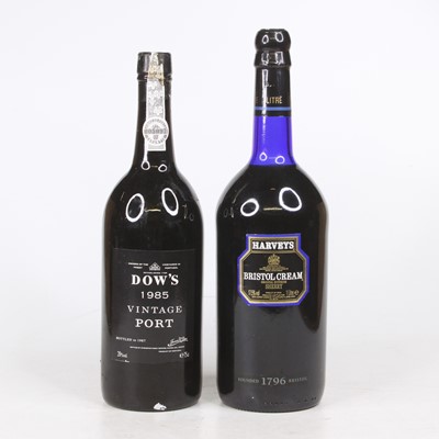 Lot 1318 - Dow's vintage port, 1985, one bottle; and...
