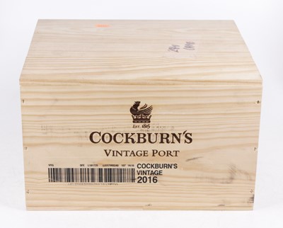 Lot 1333 - Cockburn's vintage port, 2016, six bottles (OWC)