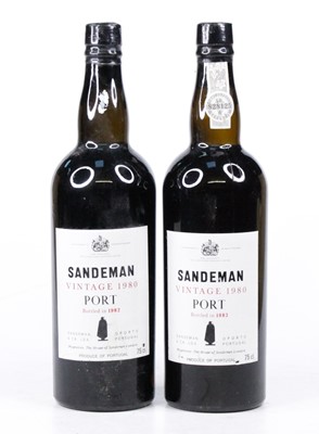 Lot 1335 - Sandeman vintage port, 1980 (bottled in 1982),...