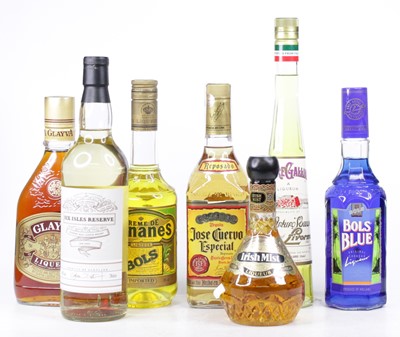 Lot 1514 - Mixed lot to include Bols Blue Curacao liqueur,...