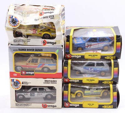 Lot 931 - A collection of six various boxed Burago 1/24...