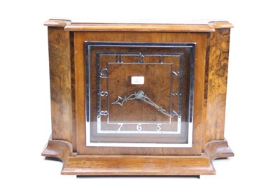 Lot 158 - An Art Deco walnut and burr walnut cased...