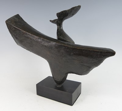 Lot 667 - Modern British school - Whale, bronze with...