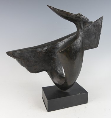 Lot 667 - Modern British school - Whale, bronze with...