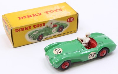 Lot 1081 - Dinky Toys No. 110 Aston Martin DB3 sports car...