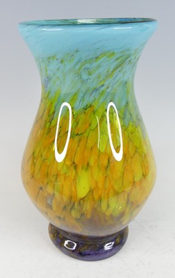 Lot 555 - A Monart style art glass vase, of lower...