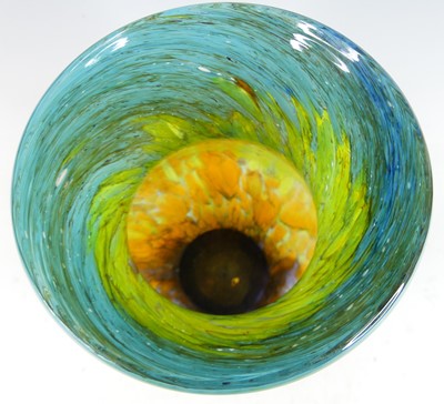 Lot 555 - A Monart style art glass vase, of lower...