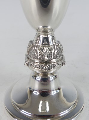 Lot 567 - A 1960s silver footed spill vase by David...