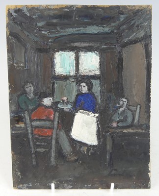 Lot 708 - Sylvain Lambré (1889-1958) - Tavern Interior,...