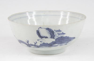 Lot 2357 - A Chinese blue and white porcelain bowl, circa...