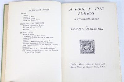 Lot 2005 - Aldington, Richard: A Fool I' The Forest, A...