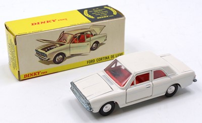 Lot 1110 - Dinky Toys No.159 Ford Cortina Deluxe, white...