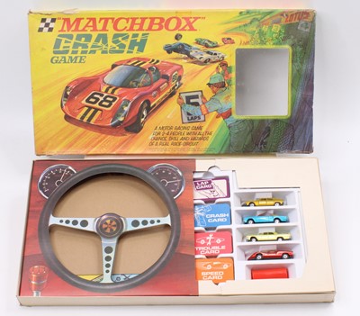 Lot 1392 - A Matchbox Crash Game comprising four various...