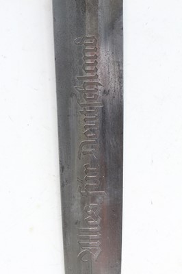 Lot 153 - A German Third Reich SA dagger blade, etched...