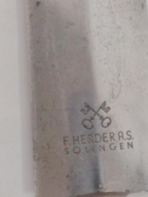 Lot 153 - A German Third Reich SA dagger blade, etched...