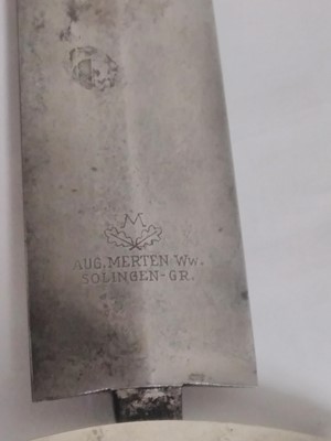 Lot 153 - A German Third Reich SA dagger blade, etched...