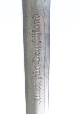 Lot 153 - A German Third Reich SA dagger blade, etched...