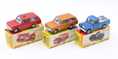 Lot 1160 - A Dinky Toys Range and Land Rover boxed...